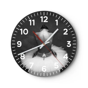 Zegar ścienny - Właśnie rozkwita - 40x40 cm