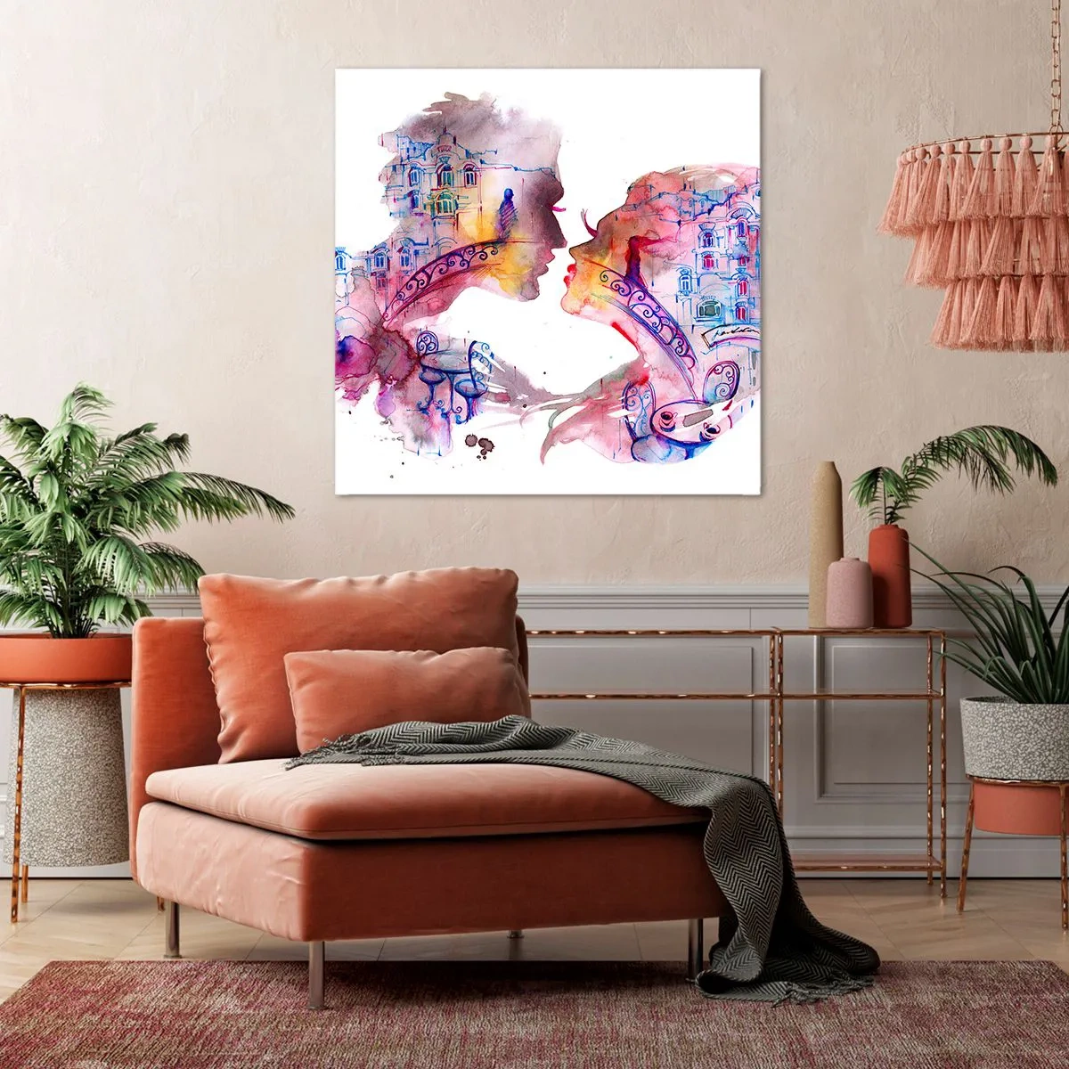 Obraz na płótnie - Tajemny most westchnień - 70x70 cm