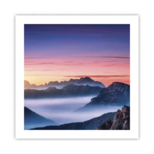 Plakat - Nad dolinami - 50x50 cm