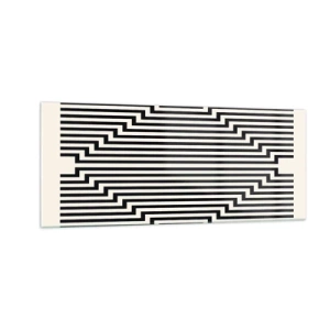 Obraz na szkle - Geometryczna iluzja - 100x40 cm
