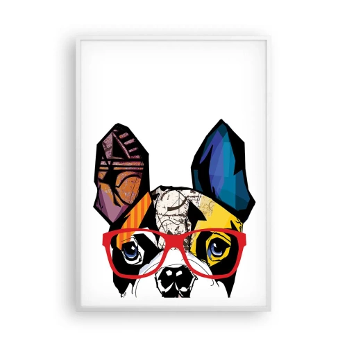 Plakat w białej ramie - Intelektualista - 70x100 cm