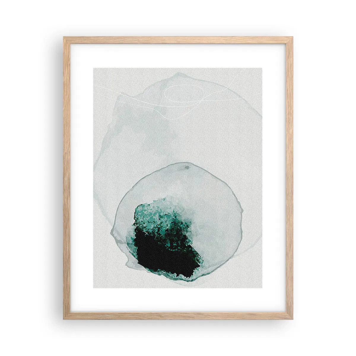 Plakat w ramie jasny dąb - W kropli wody - 40x50 cm