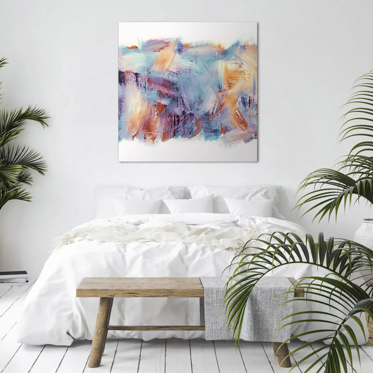 Obraz na płótnie - Kolorowy bałagan - 50x50 cm