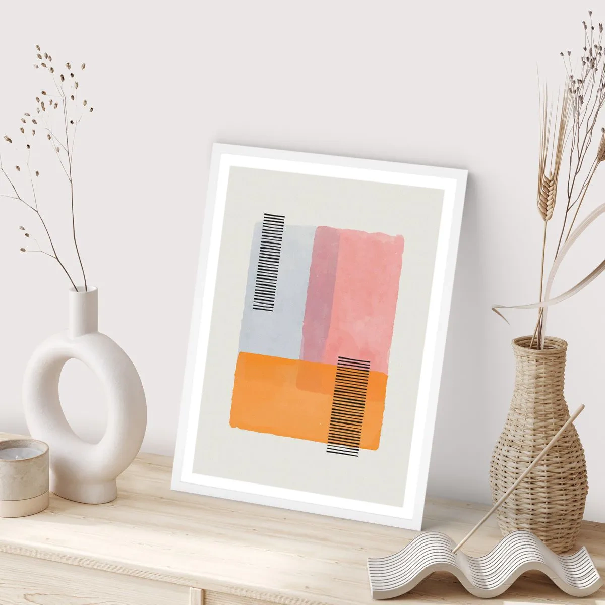 Plakat w białej ramie - Z kąta w kąt - 70x100 cm