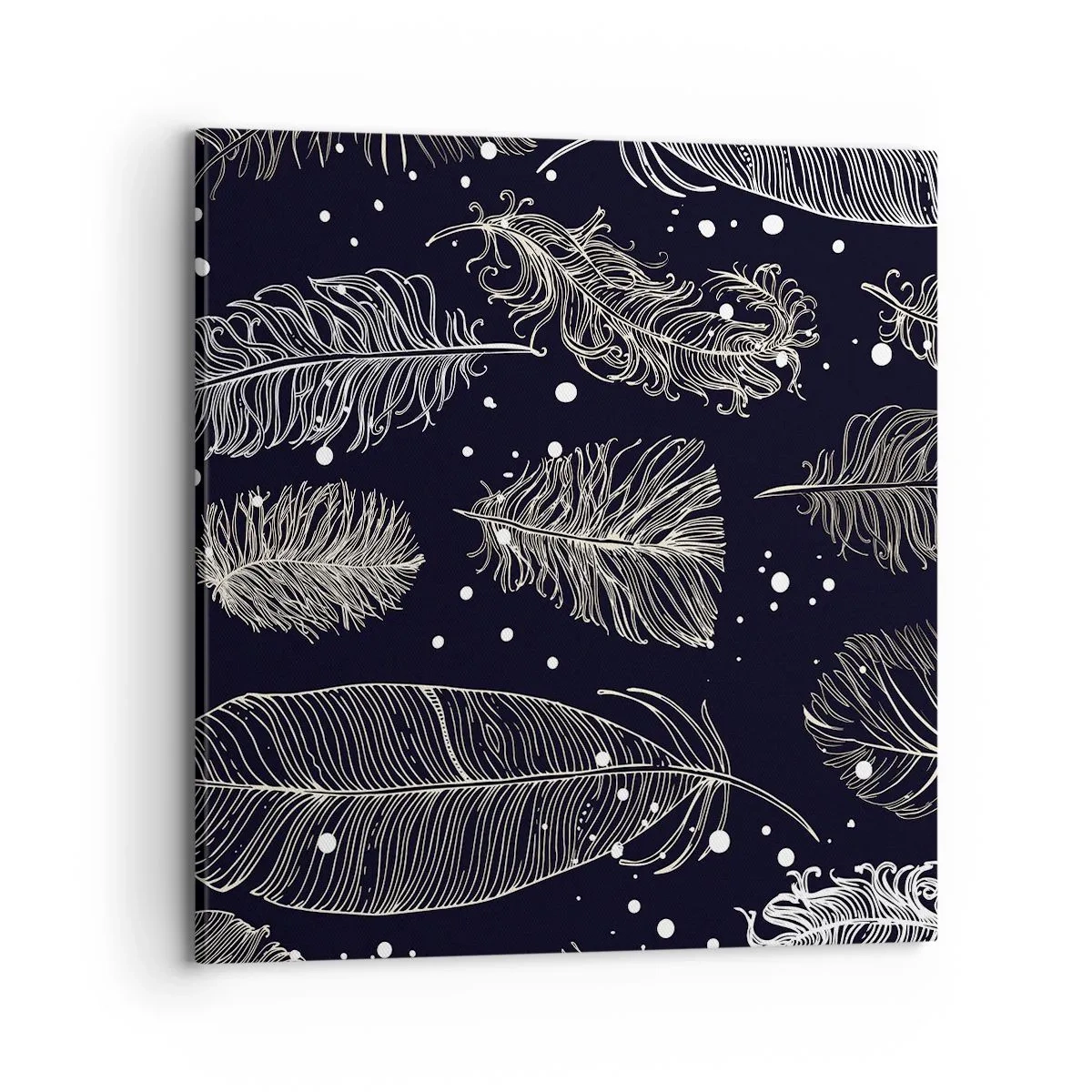 Obraz na płótnie - Pierzasta koronka - 70x70 cm