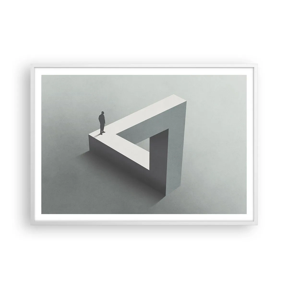 Plakat w białej ramie - A jednak możliwe - 100x70 cm