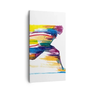 Obraz na płótnie - Bieg przez tęczę - 45x80 cm