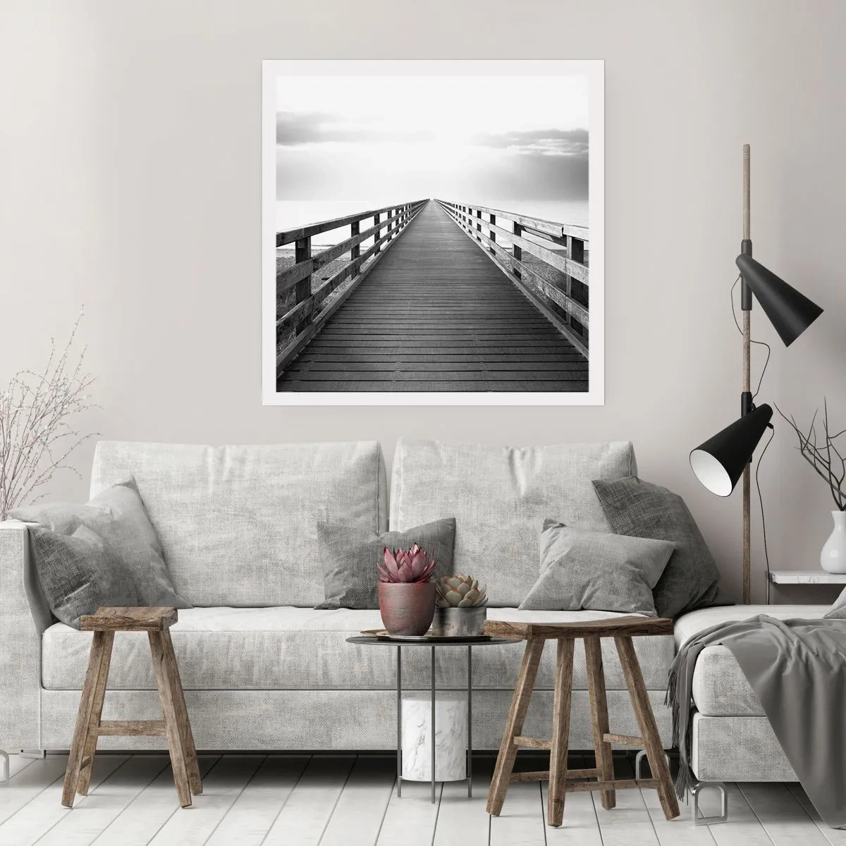 Plakat - W siną dal… - 50x50 cm