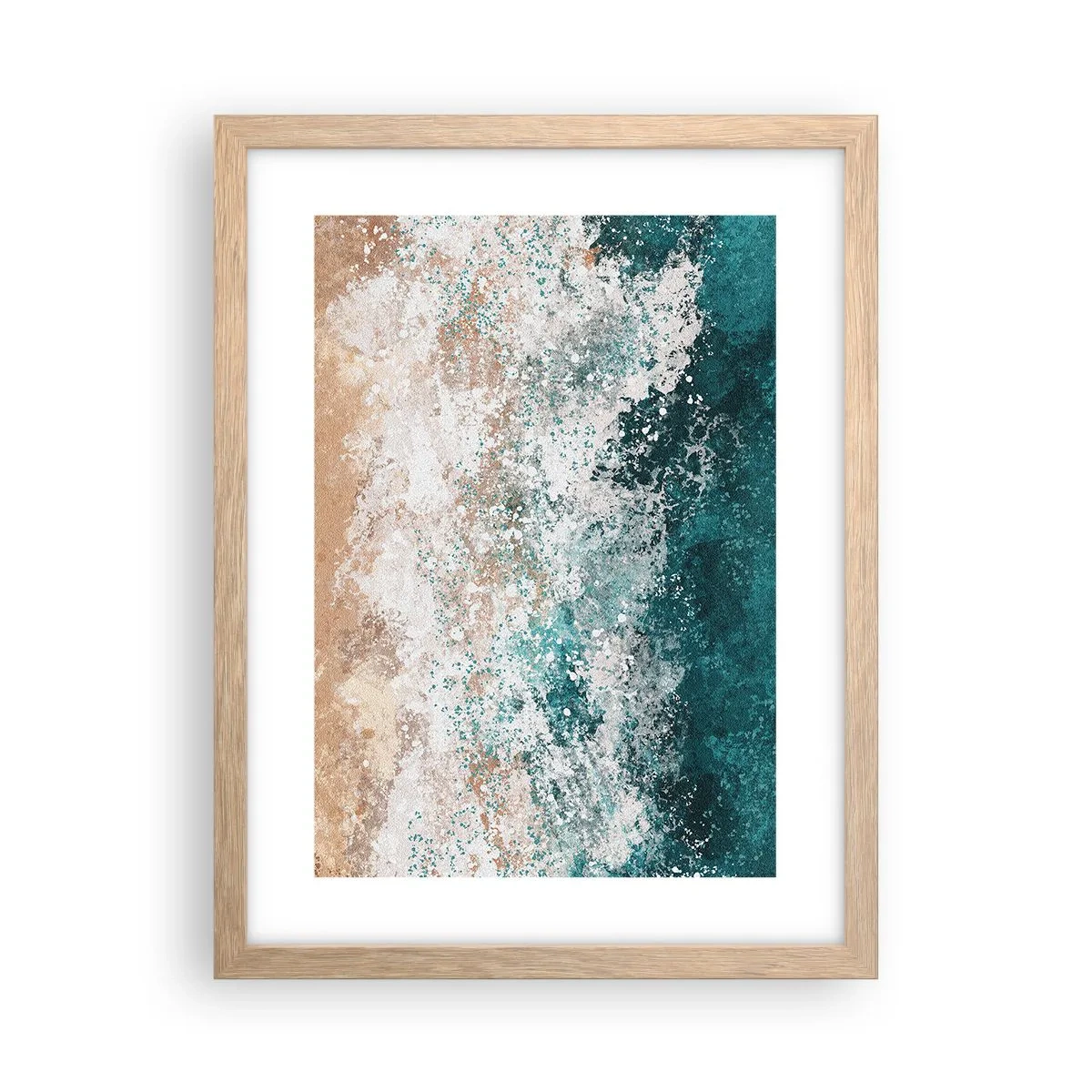 Plakat w ramie jasny dąb - Morskie opowieści - 30x40 cm