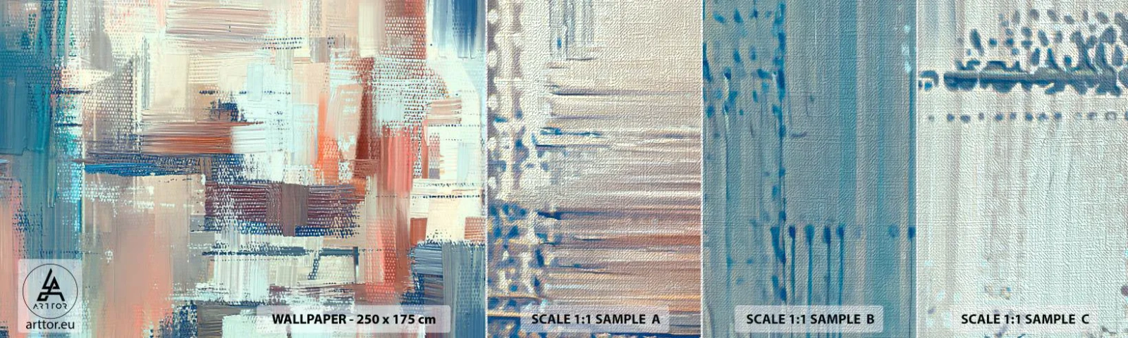 Fototapeta Próbka Premium Canvas - Dotrzeć do światła - Pastelowe, Minimalizm, Jasny - 100x30 cm