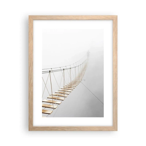 Plakat w ramie jasny dąb - Dokąd cię zaprowadzi? - 30x40 cm