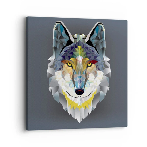 Obraz na płótnie - O wilku mowa - 40x40 cm