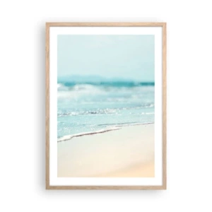 Plakat w ramie jasny dąb - Ciepło i szum - 50x70 cm