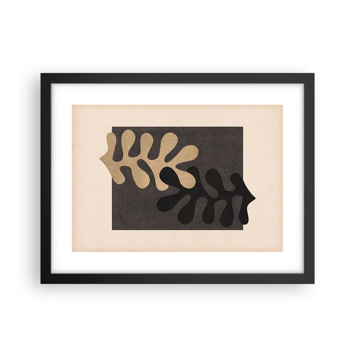 Plakat w czarnej ramie - Brak i dopełnienie - 40x30 cm