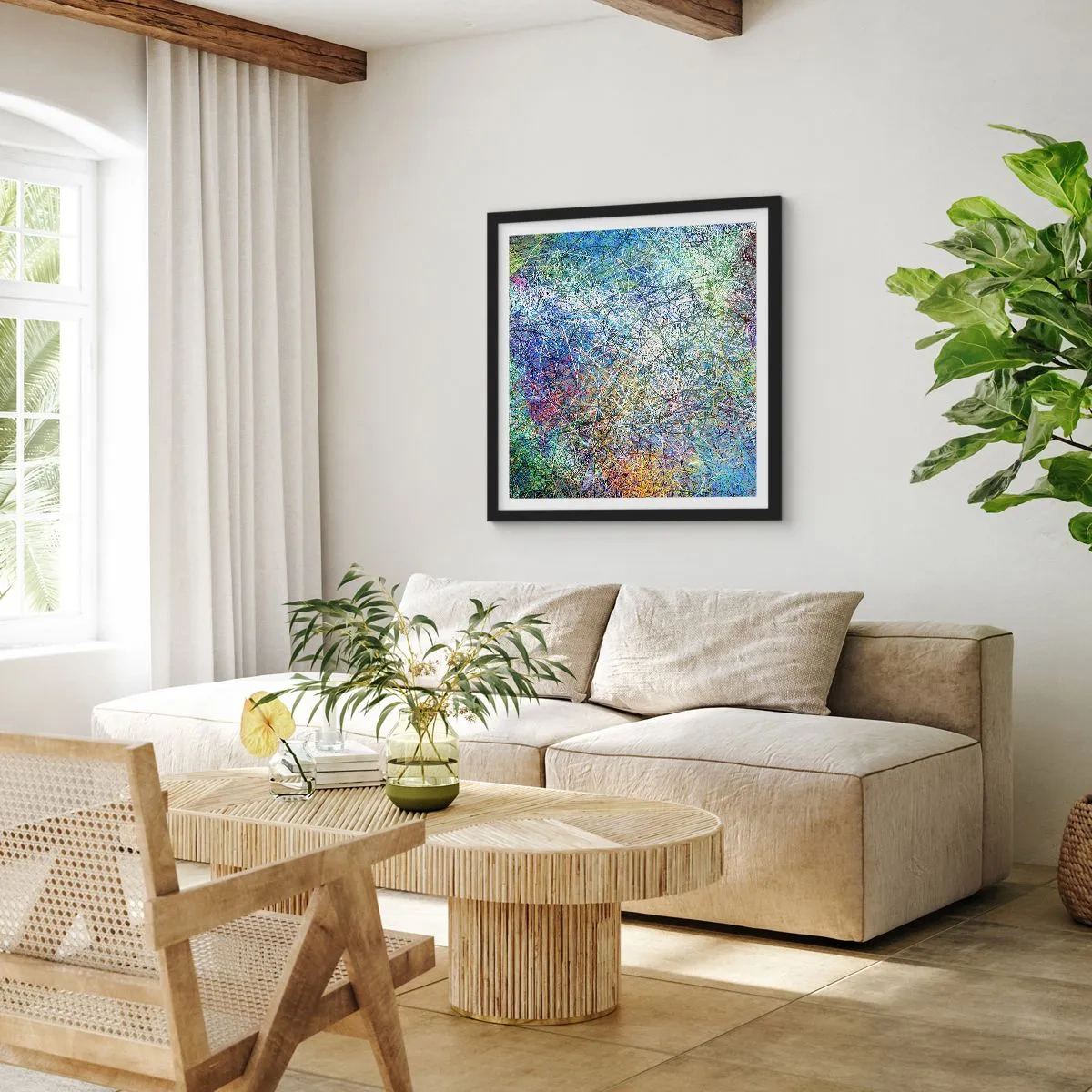 Plakat w czarnej ramie - To nie takie proste - 60x60 cm