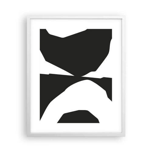 Plakat w białej ramie - Pozytyw -negatyw - 40x50 cm