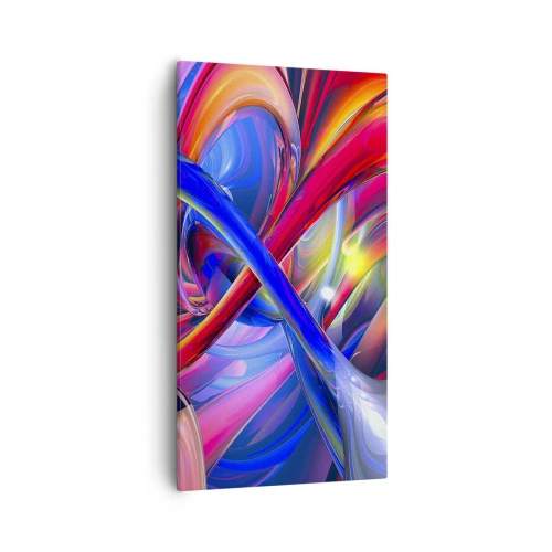 Obraz na płótnie - Taniec barw - 55x100 cm
