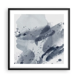 Plakat w czarnej ramie - Studium natury wody - 50x50 cm