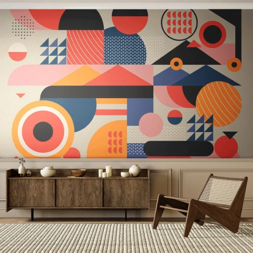 Fototapeta Premium Canvas - Kompozycja: pobaw się - Abstrakcja, Wektor, Nowoczesny - 150x105 cm