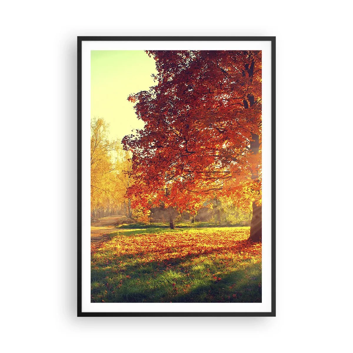 Plakat w czarnej ramie - Rude jest piękne - 70x100 cm