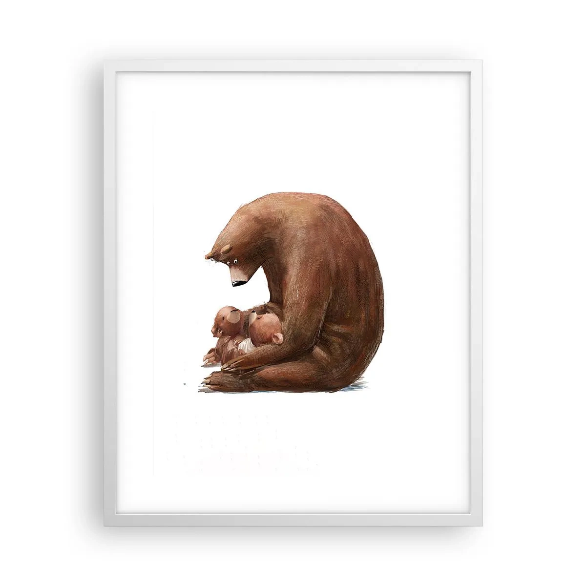 Plakat w białej ramie - Słodkich snów, dzieciaki - 40x50 cm