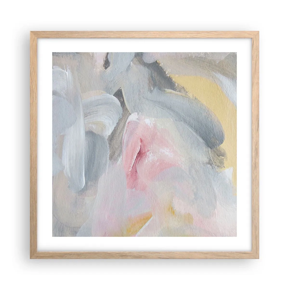 Plakat w ramie jasny dąb - W pastelowym świecie - 50x50 cm