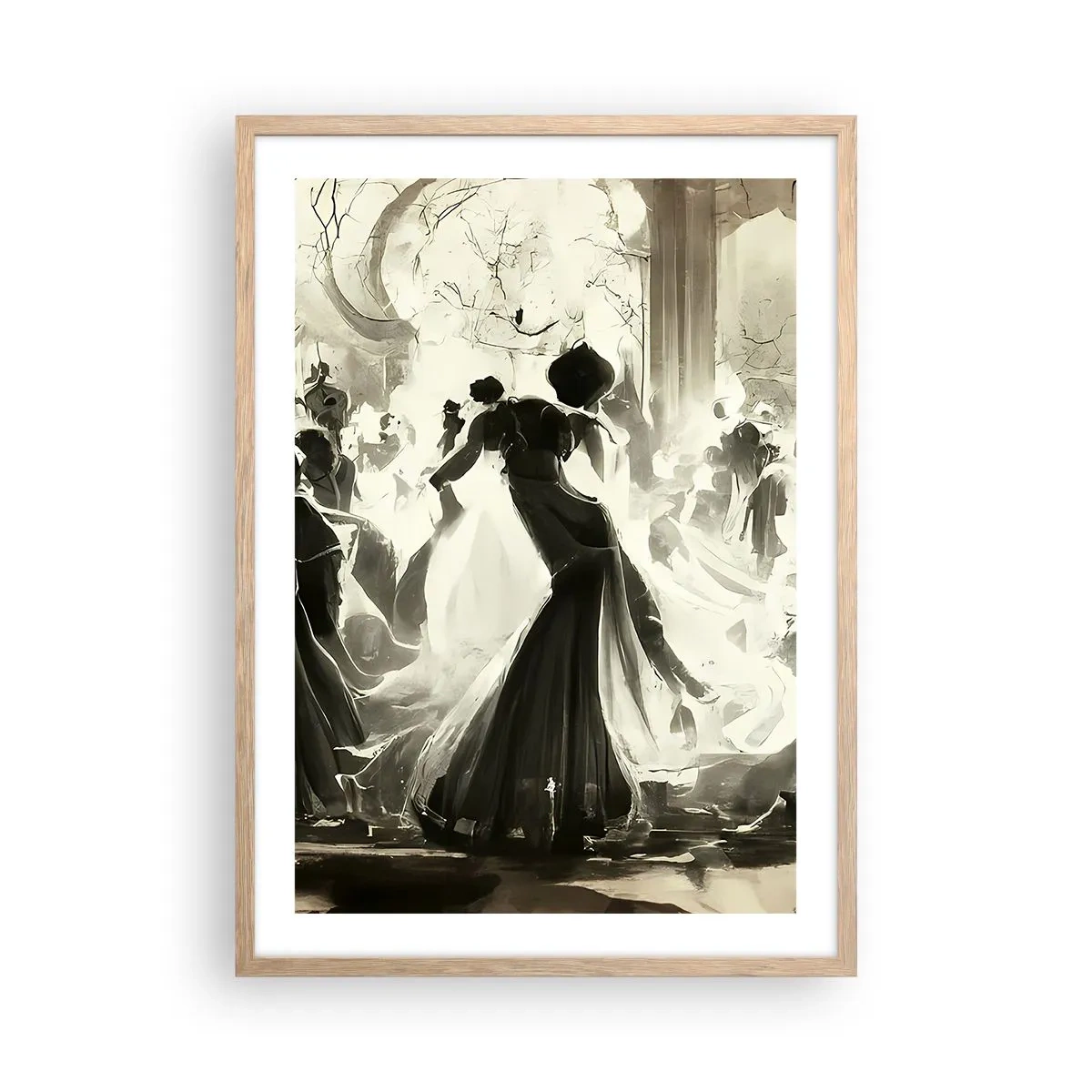 Plakat w ramie jasny dąb - Wielka maskarada - 50x70 cm