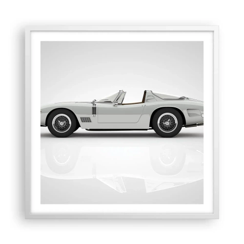 Plakat w białej ramie - Obietnica zabawy - 60x60 cm