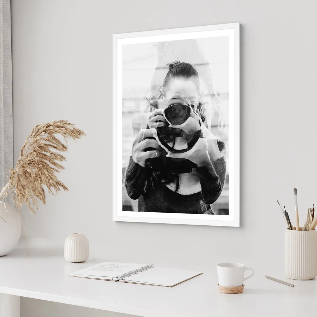 Plakat w białej ramie - Twórca i tworzywo - 70x100 cm