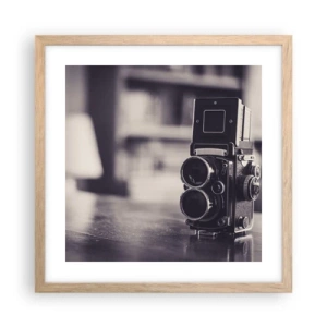 Plakat w ramie jasny dąb - Magia starej fotografii - 40x40 cm