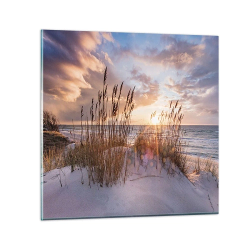 Obraz na szkle - Pożegnanie słońca i wiatru - 40x40 cm