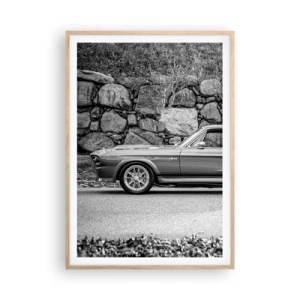 Plakat w ramie jasny dąb - Legenda lat 60. - 70x100 cm