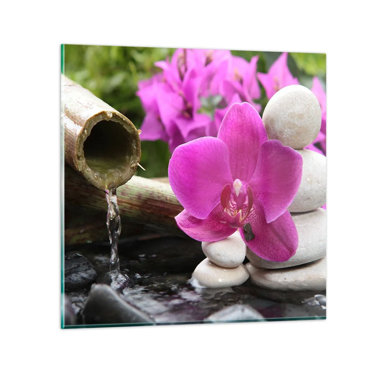 Obraz na szkle - Już odpoczywasz - 60x60 cm