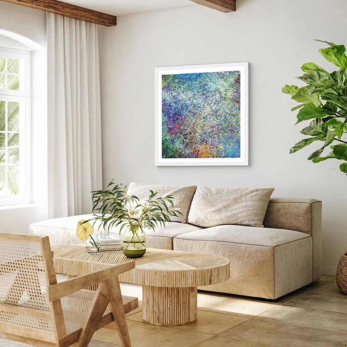 Plakat w białej ramie - To nie takie proste - 60x60 cm