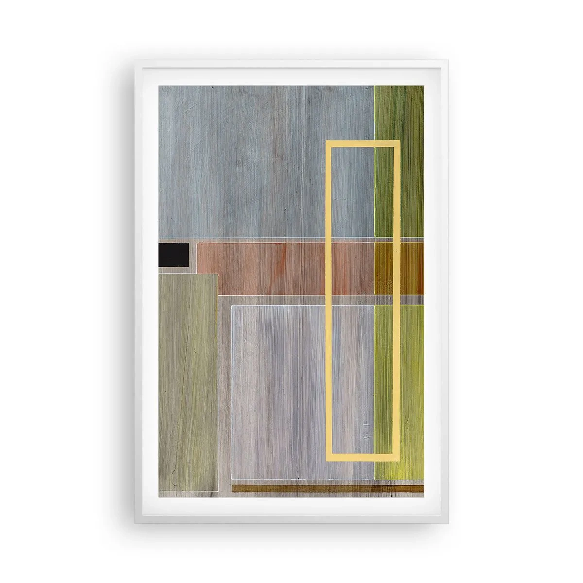 Plakat w białej ramie - Prosto i spokojnie - 61x91 cm