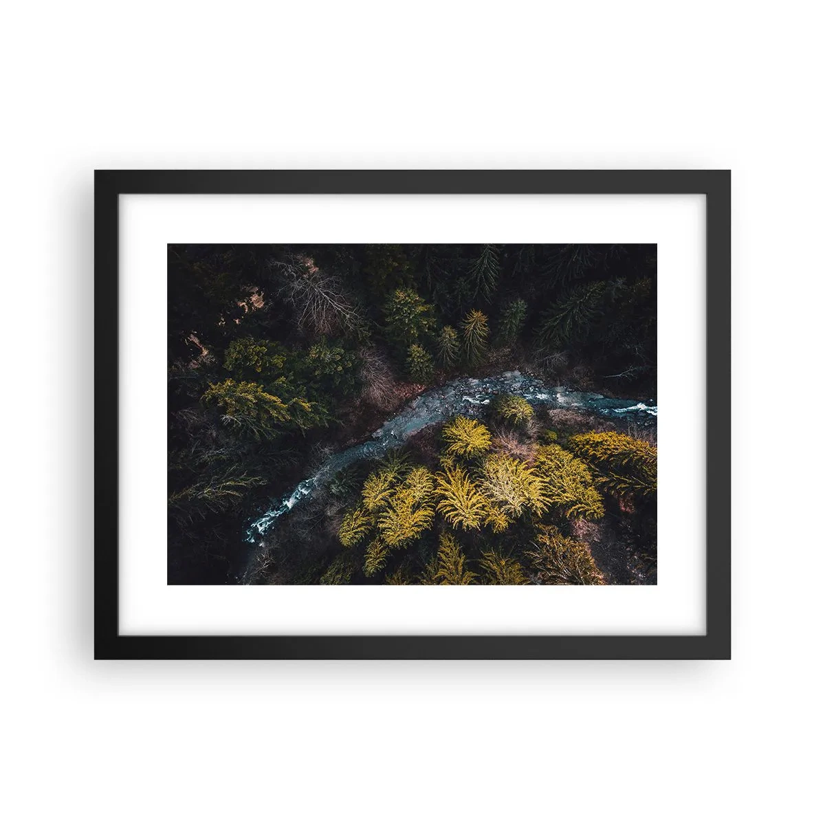 Plakat w czarnej ramie - Szybko, coraz szybciej - 40x30 cm