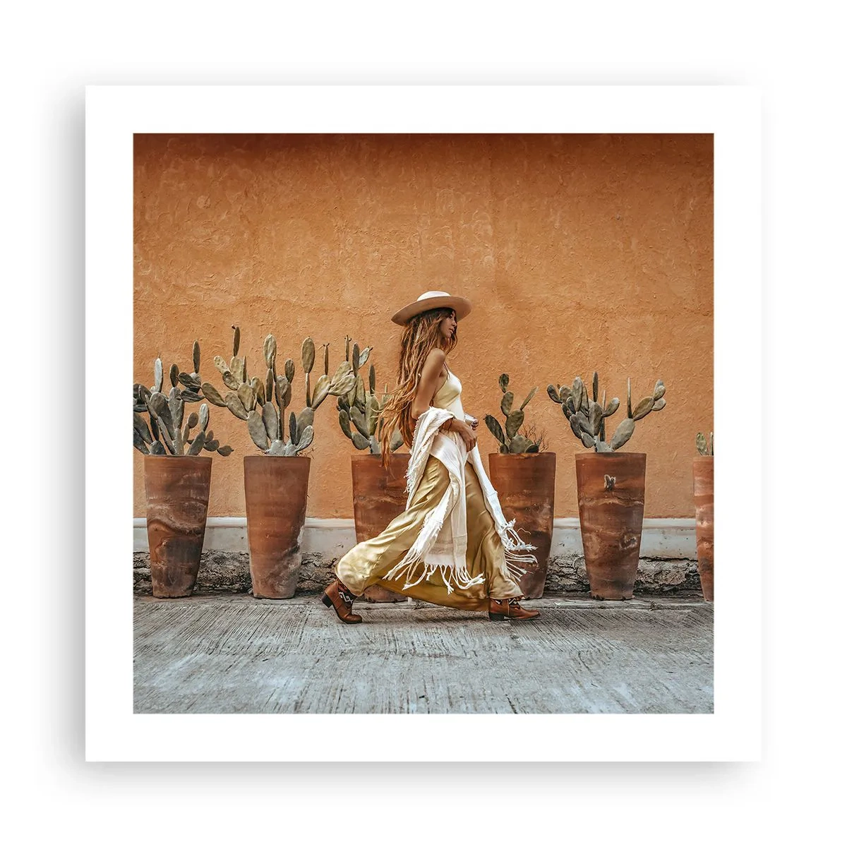 Plakat - W stylu hippie - 50x50 cm