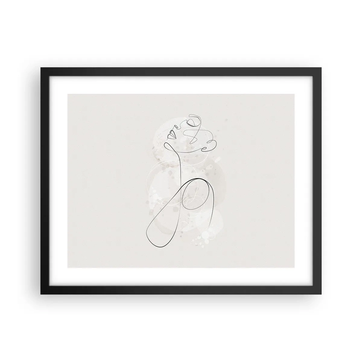 Plakat w czarnej ramie - Spirala piękna - 50x40 cm