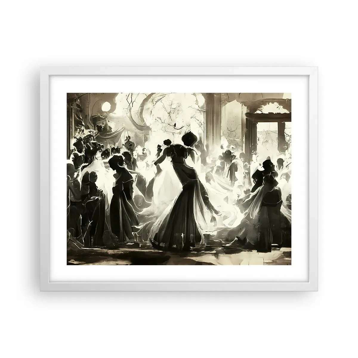 Plakat w białej ramie - Wielka maskarada - 50x40 cm