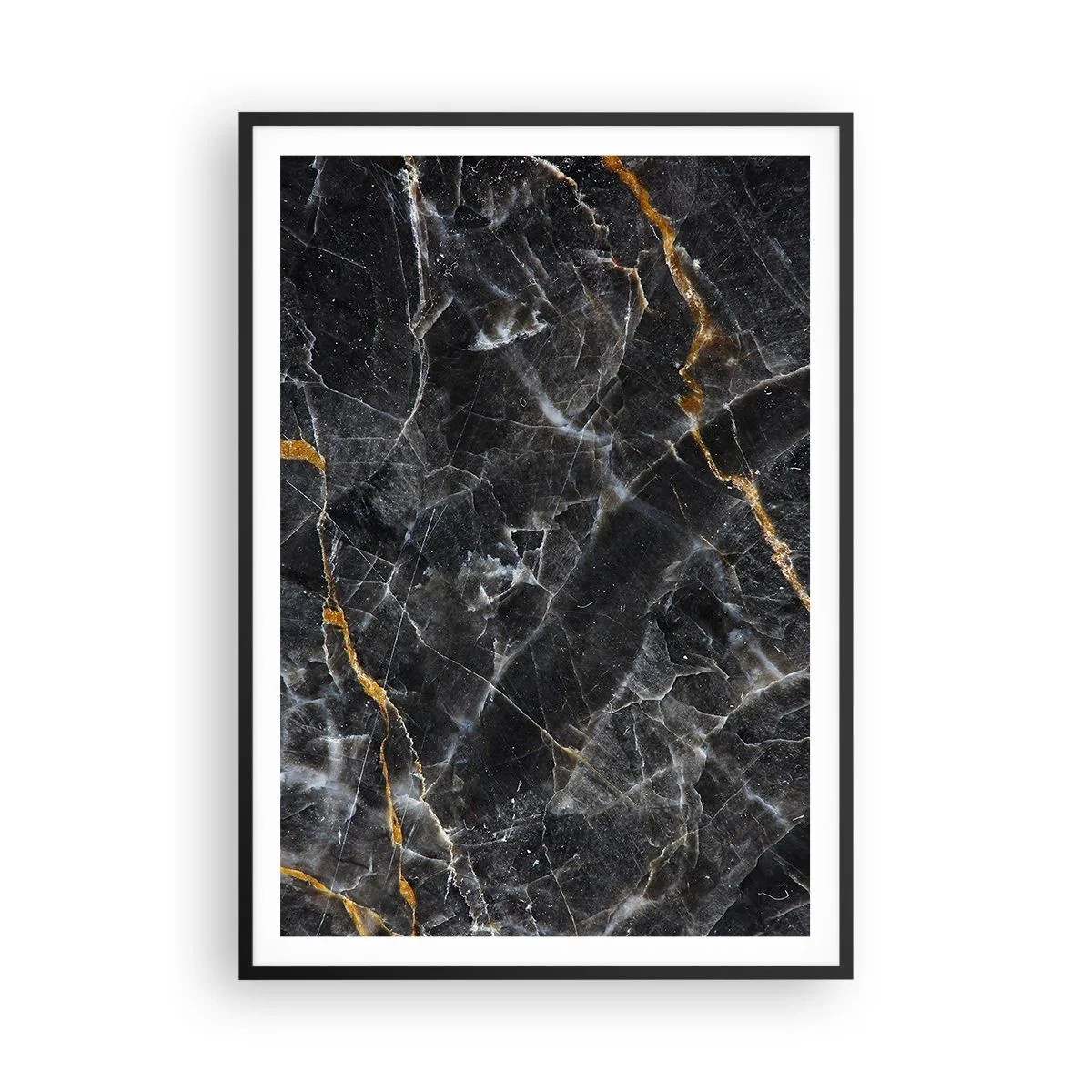 Plakat w czarnej ramie - Wewnętrzne życie kamienia - 70x100 cm