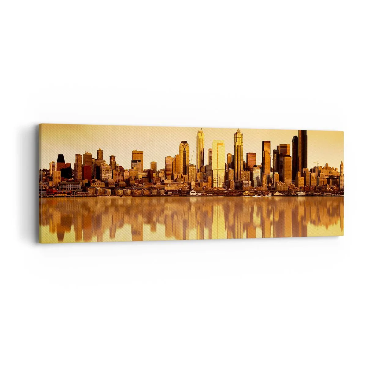 Obraz na płótnie - Cisza metropolii - 90x30 cm