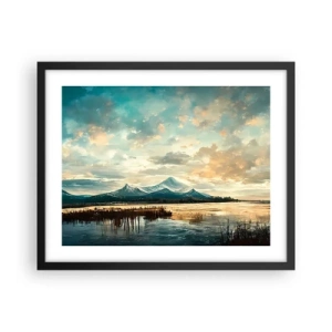 Plakat w czarnej ramie - Pod opieką nieba - 50x40 cm