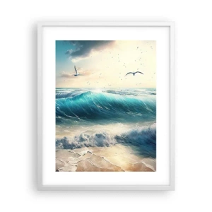 Plakat w białej ramie - Szumi tylko dla ciebie - 40x50 cm