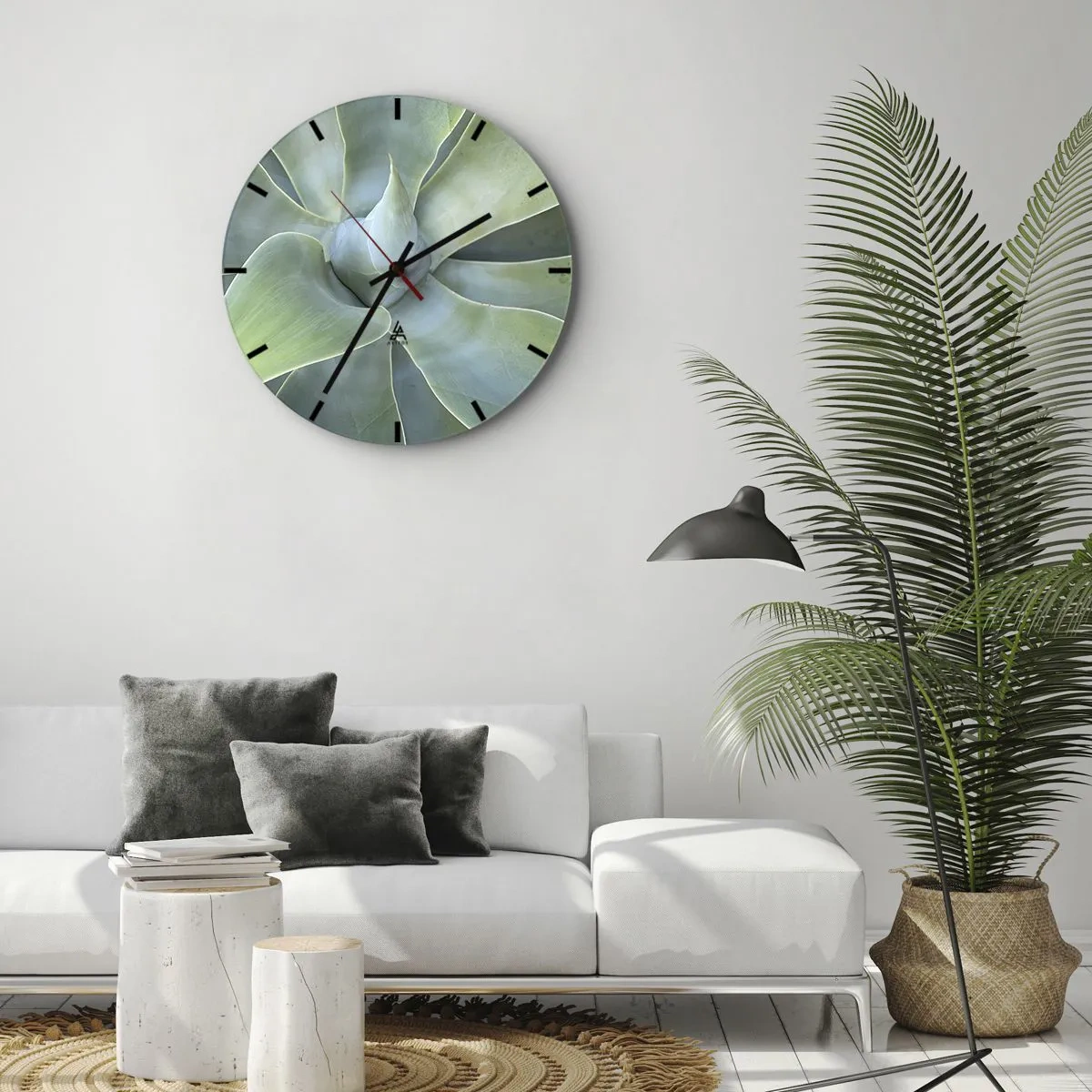 Zegar ścienny - Narodziny zieleni - 40x40 cm