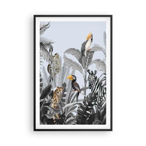 Plakat w czarnej ramie - Afrykańska bajka - 61x91 cm