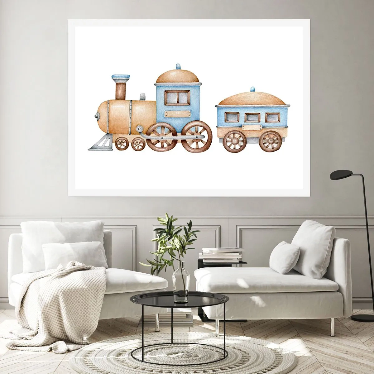 Plakat - Stoi na stacji... - 70x50 cm