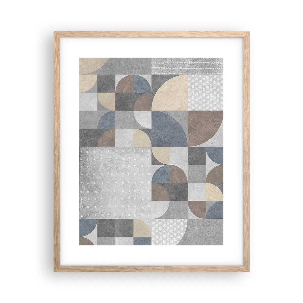 Plakat w ramie jasny dąb - Ceramiczna fantazja - 40x50 cm