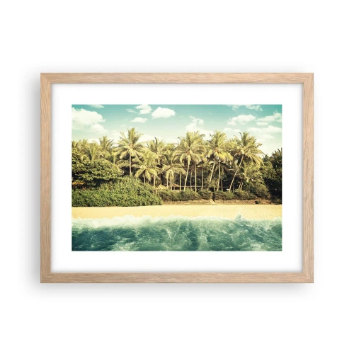 Plakat w ramie jasny dąb - A może tutaj? - 40x30 cm