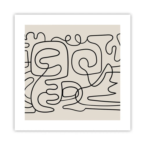 Plakat - Po śladzie - 40x40 cm