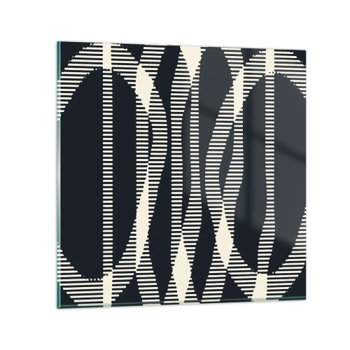 Obraz na szkle - Próba przełamania ciemności - 60x60 cm